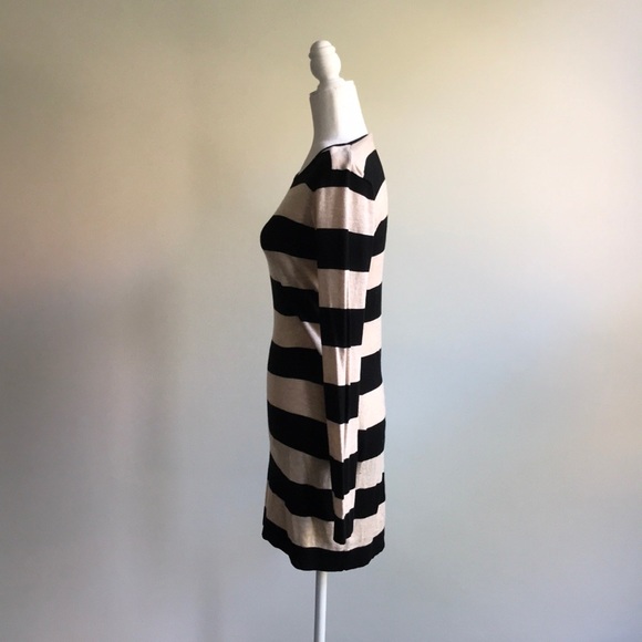 Long sleeved small stripped fall dress - Picture 2 of 4